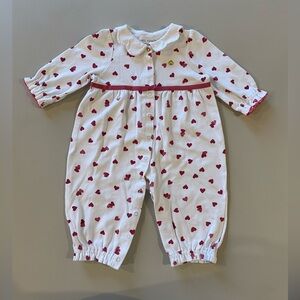 Kate Spade White Top with Red Hearts